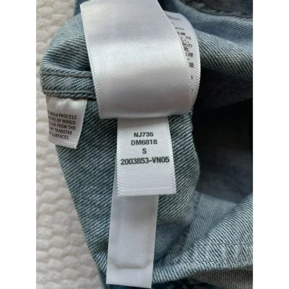 Madewell Women's Collared Denim Vest Light Wash Size Small With Pockets - Picture 12 of 12